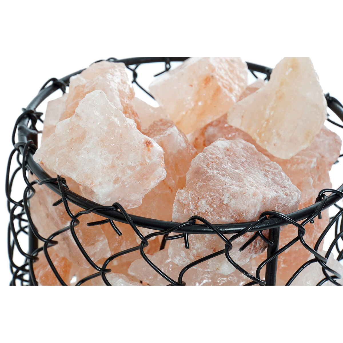 Lighting decoration DKD Home Decor Salt Black Orange 15 W 17 x 17 x 17 cm